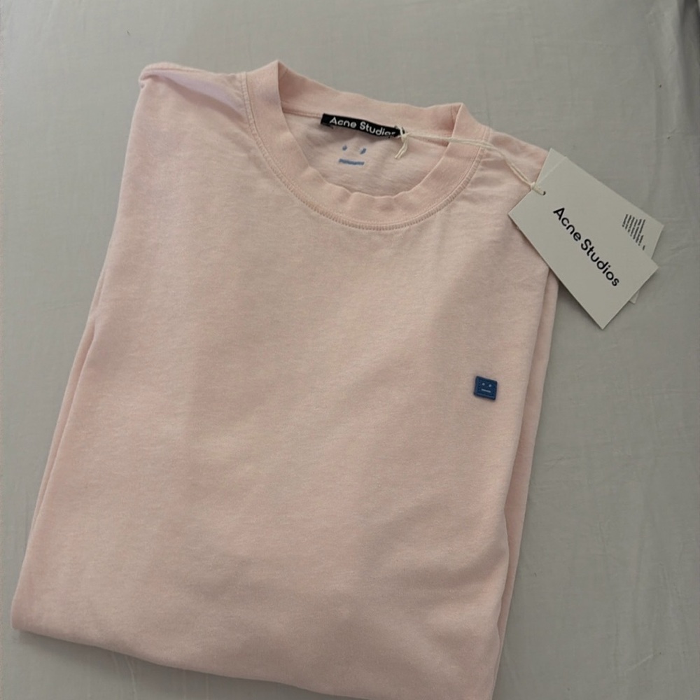 NWT acne studios pink pastel unisex tshirt